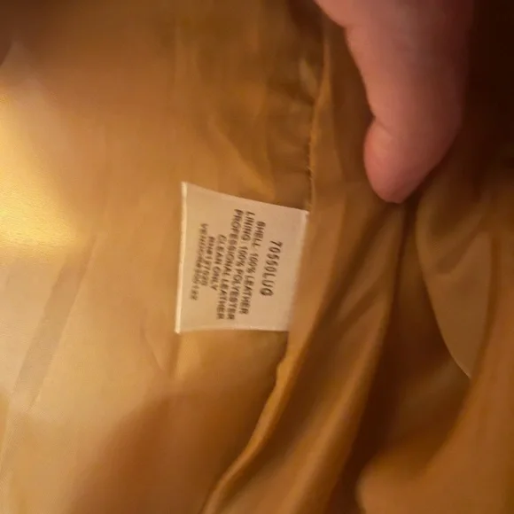 Burnt orange leather jacket size 18 or XL - Picture 4 of 5